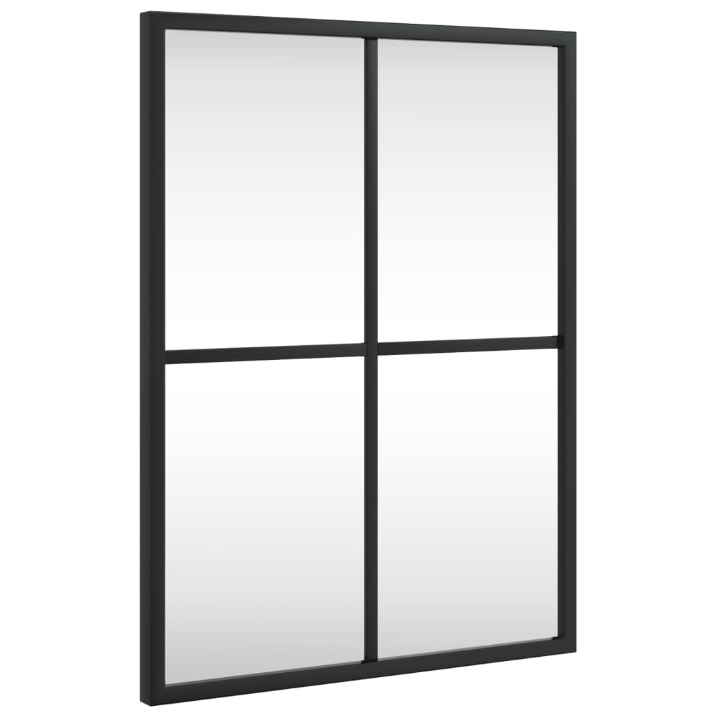 vidaXL espejo de pared rectangular de hierro negro 30x40 cm