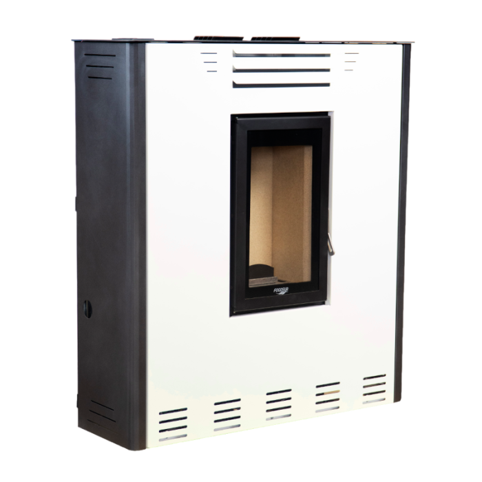 Estufa de pellets pasillo lr 11,8 kw con Wi-Fi para calefacción - blanco