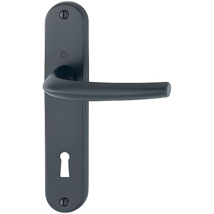 Garnitura en placa - aluminio negro mate - entre ejes 165 mm