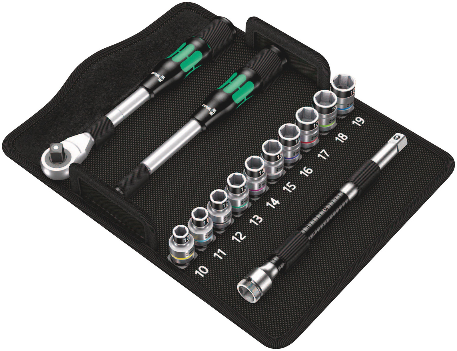 Cuandradillo de 1/2" métrico 8006 sc 1 juego de carraca zyklop hybrid wera