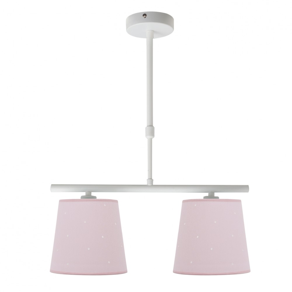 Lámpara de dos luces - fab - conciencia - rosa - metal - ideal para entorno