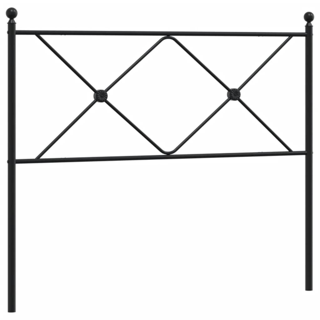 vidaXL cabecero de metal negro 107 cm