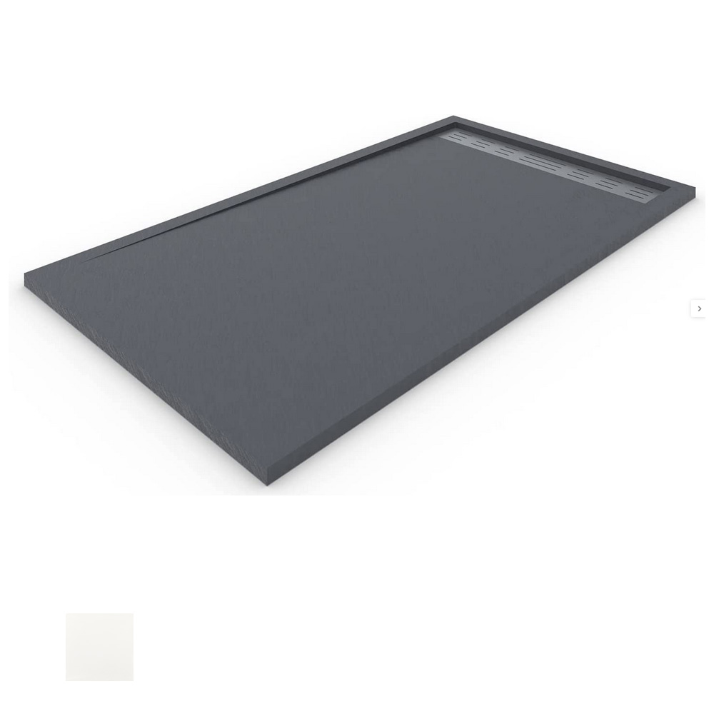 Plato ducha | válvula y rej. Acero inox. | piedra | antracita | 160x70cm