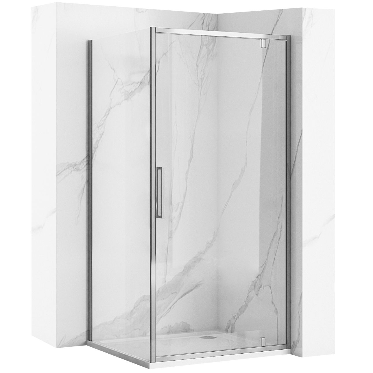 Rea cabina de ducha rapid swing chrom 100x80, 100x80x195 cm