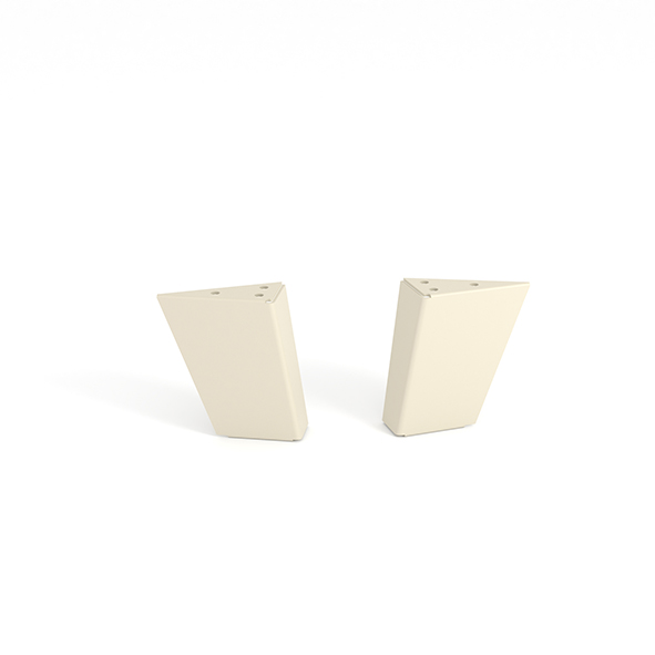 Pata para mueble rei 995 | 90x40x100 mm | greige | 2 uds. | acero