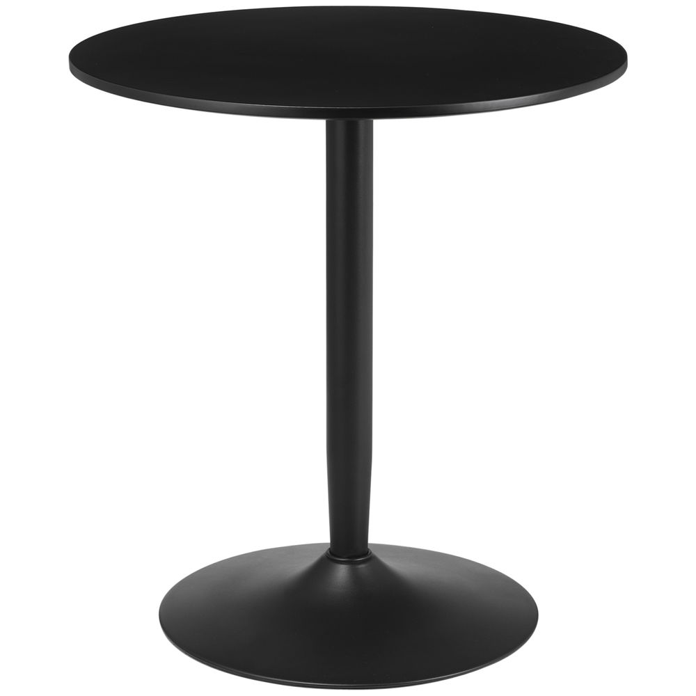 Mesa de comedor 70x70x75 cm mdf, acero Homcom, hogar - muebles de comedor