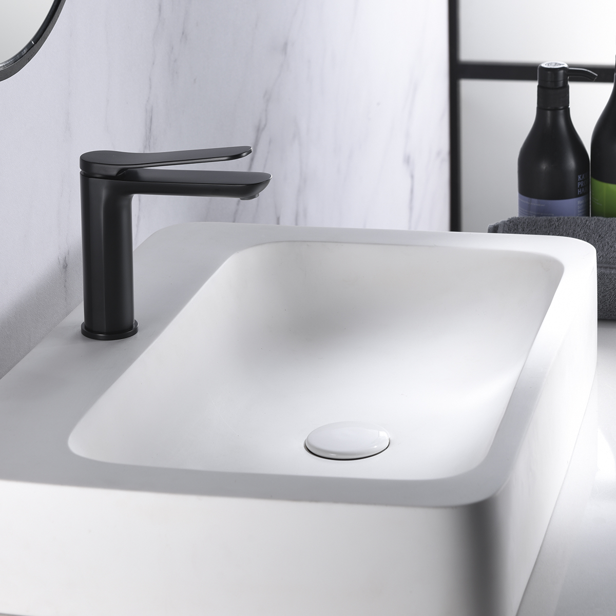 Grifo de lavabo dinamarca negro mate [ imex® ]