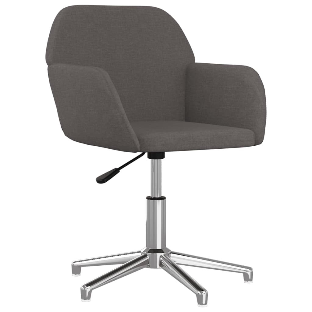 Silla giratoria de oficina/estudio tela gris oscuro 02_0024121