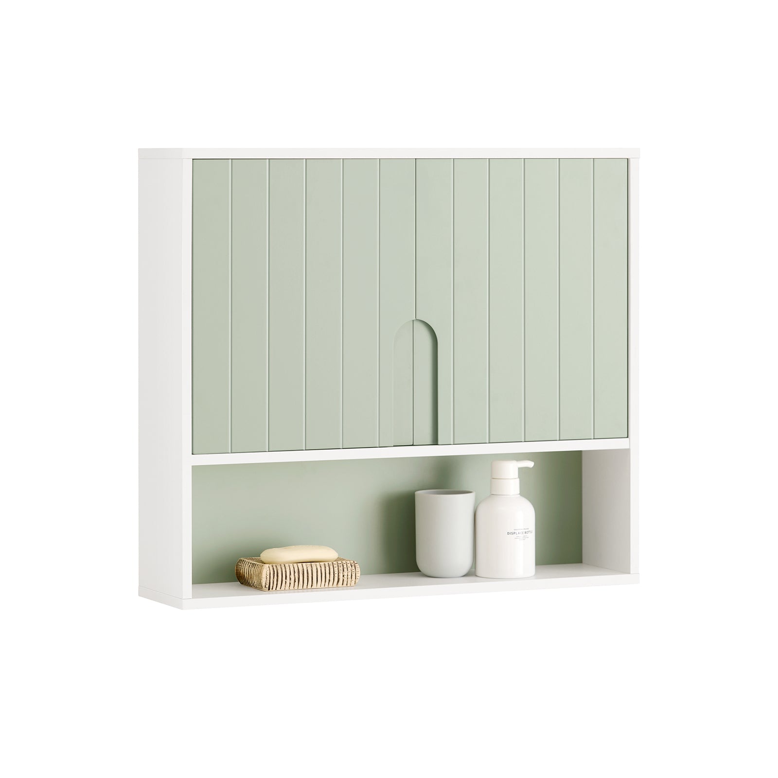 Armario de pared para baño verde bzr140-gr sobuy