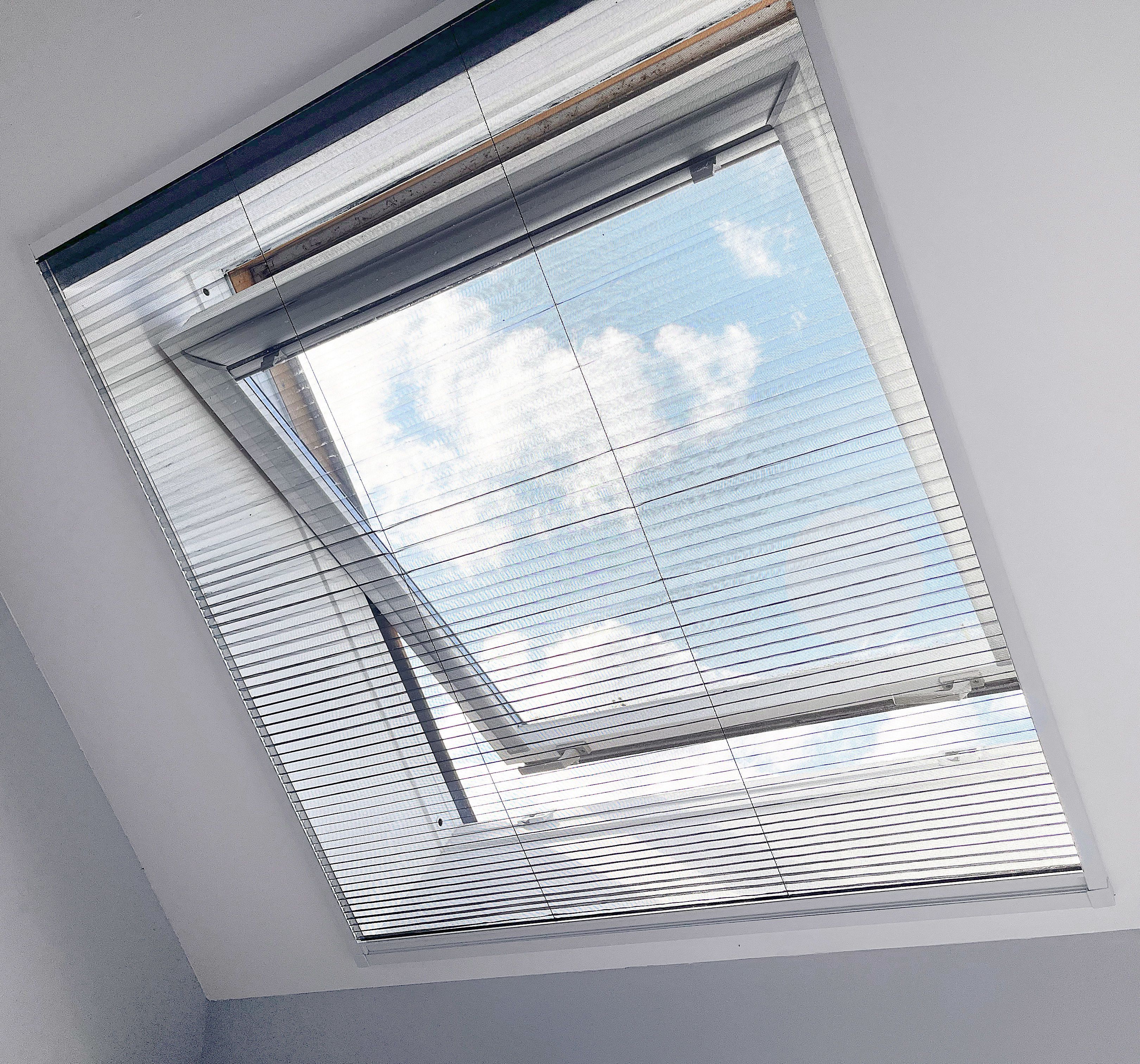 Mosquitera plisada para ventana de tejado 80x160 cm - compatible velux