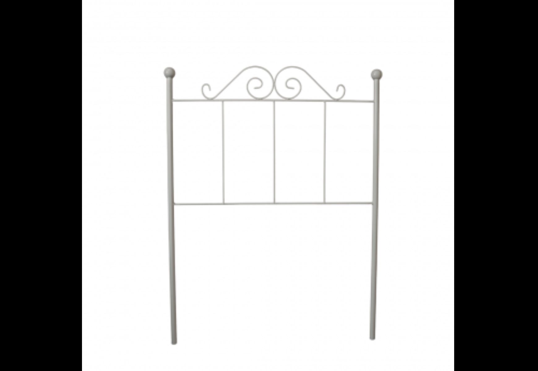 Cabecero forja palacio para cama de 135 beige 143x125x4. Matris