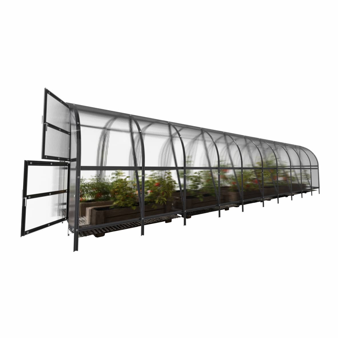 Invernadero de jardín baltic lt 3 x 10 m (30 m²), policarbonato de 6mm