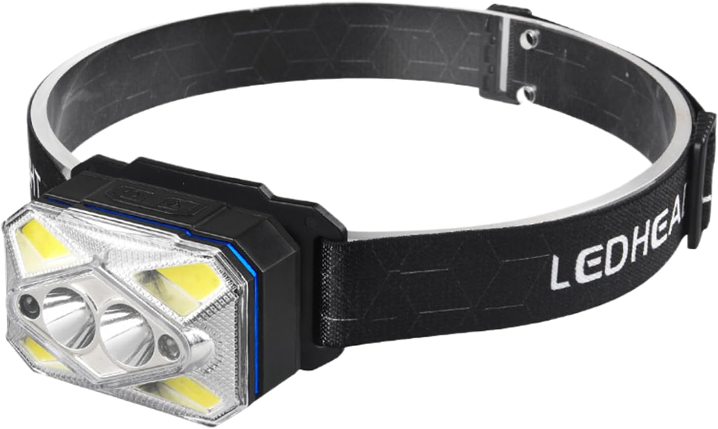 Linterna LED 9 modos sensor movimiento recargable camping impermeable