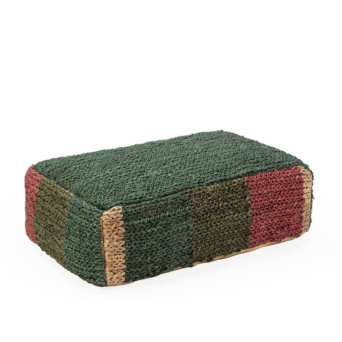 Puff 91x60x30 alfombra shumak multicolor