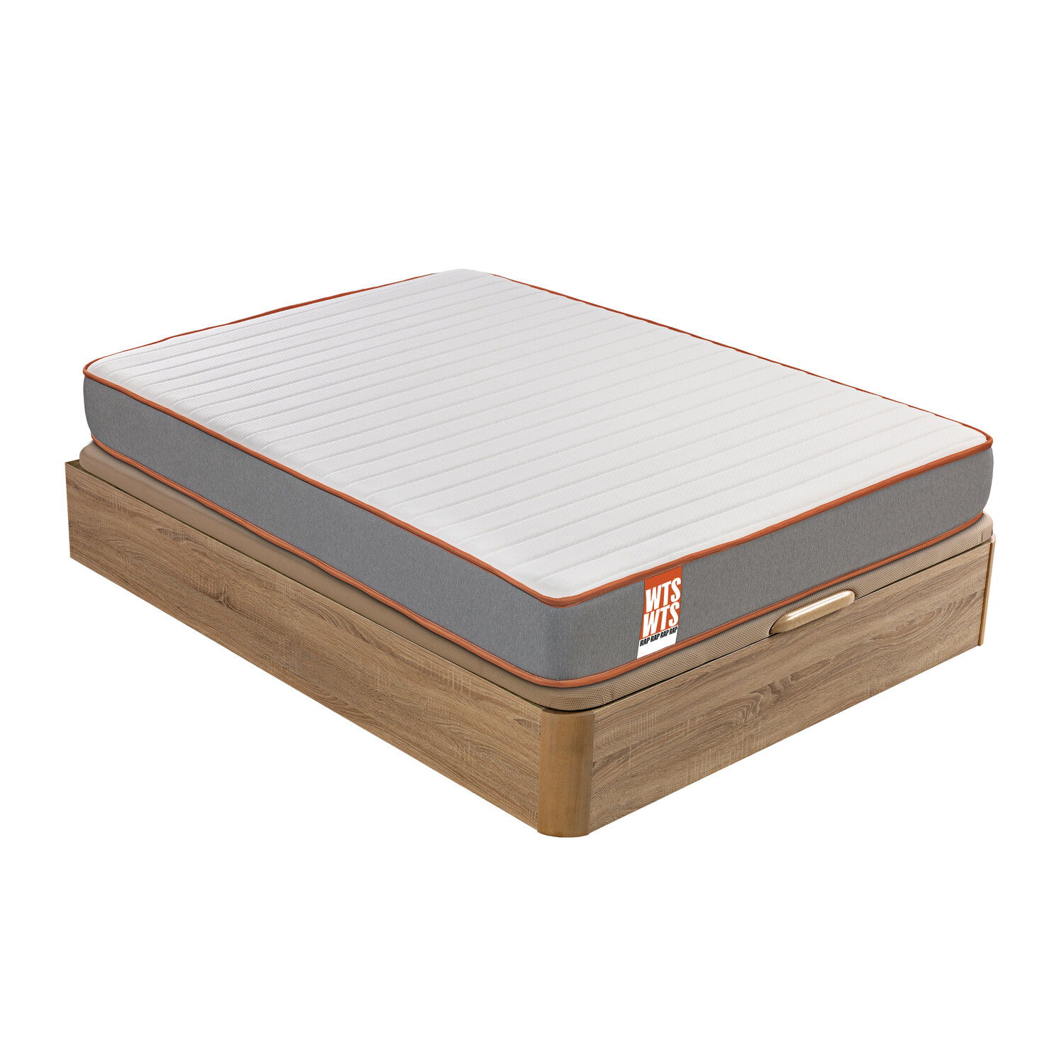 Colchón 140x190 y canapé rap natural 22cm montaje y retirada incluida