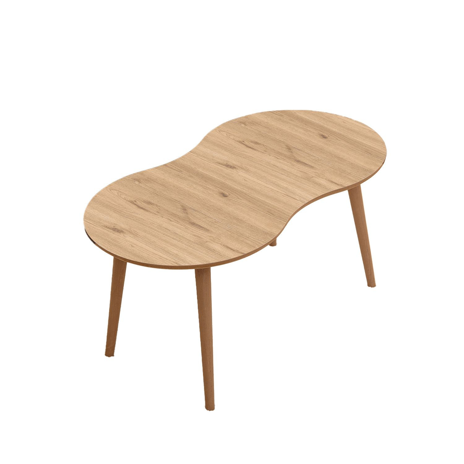Mesa de centro de madera <<moon>> 99 x 54 x 45 cm - roble