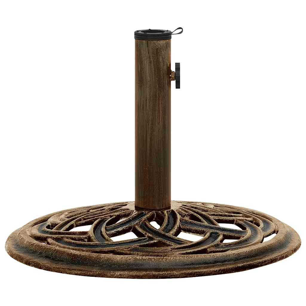 vidaXL base de sombrilla de hierro fundido bronce 44x44x31 cm
