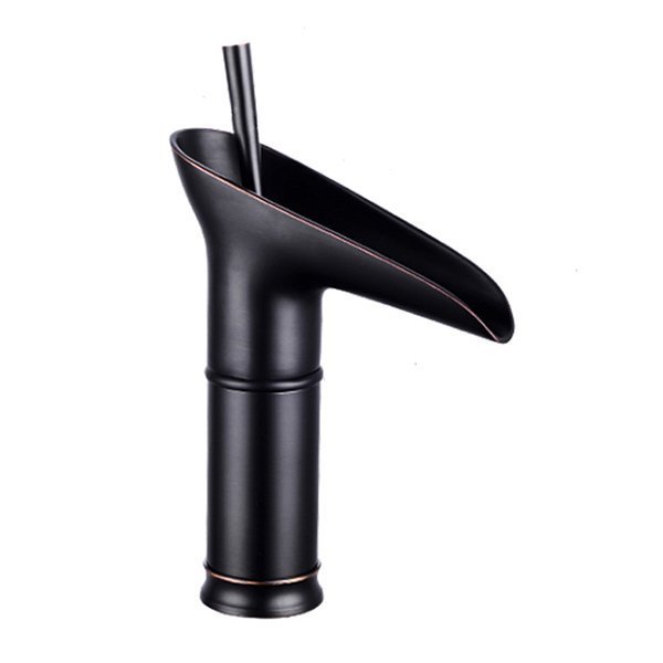 Grifo lavabo monomando retro, negro
