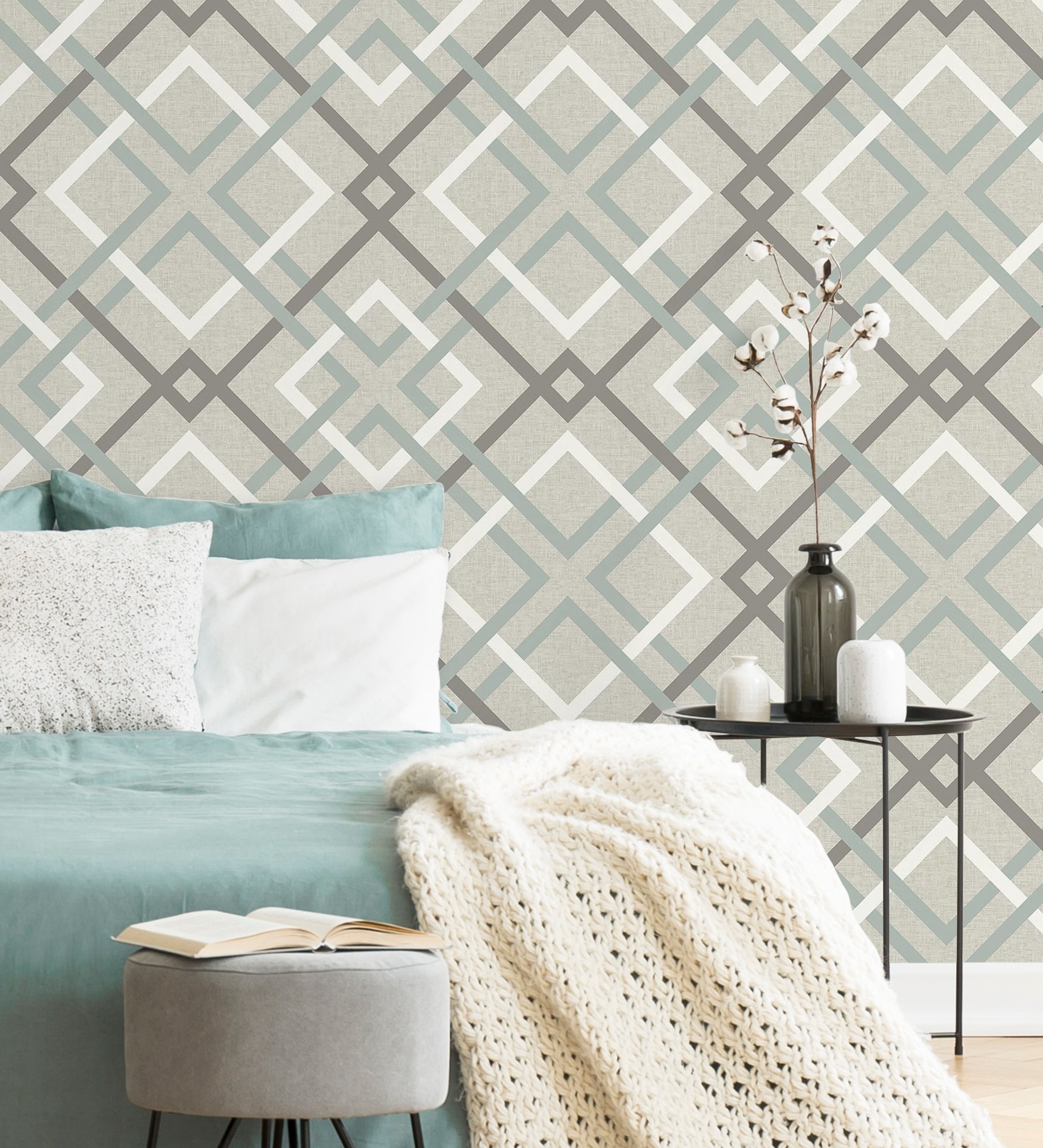 Papel pintado gaulan geométrico cuadros nórdicos 5.23m²
