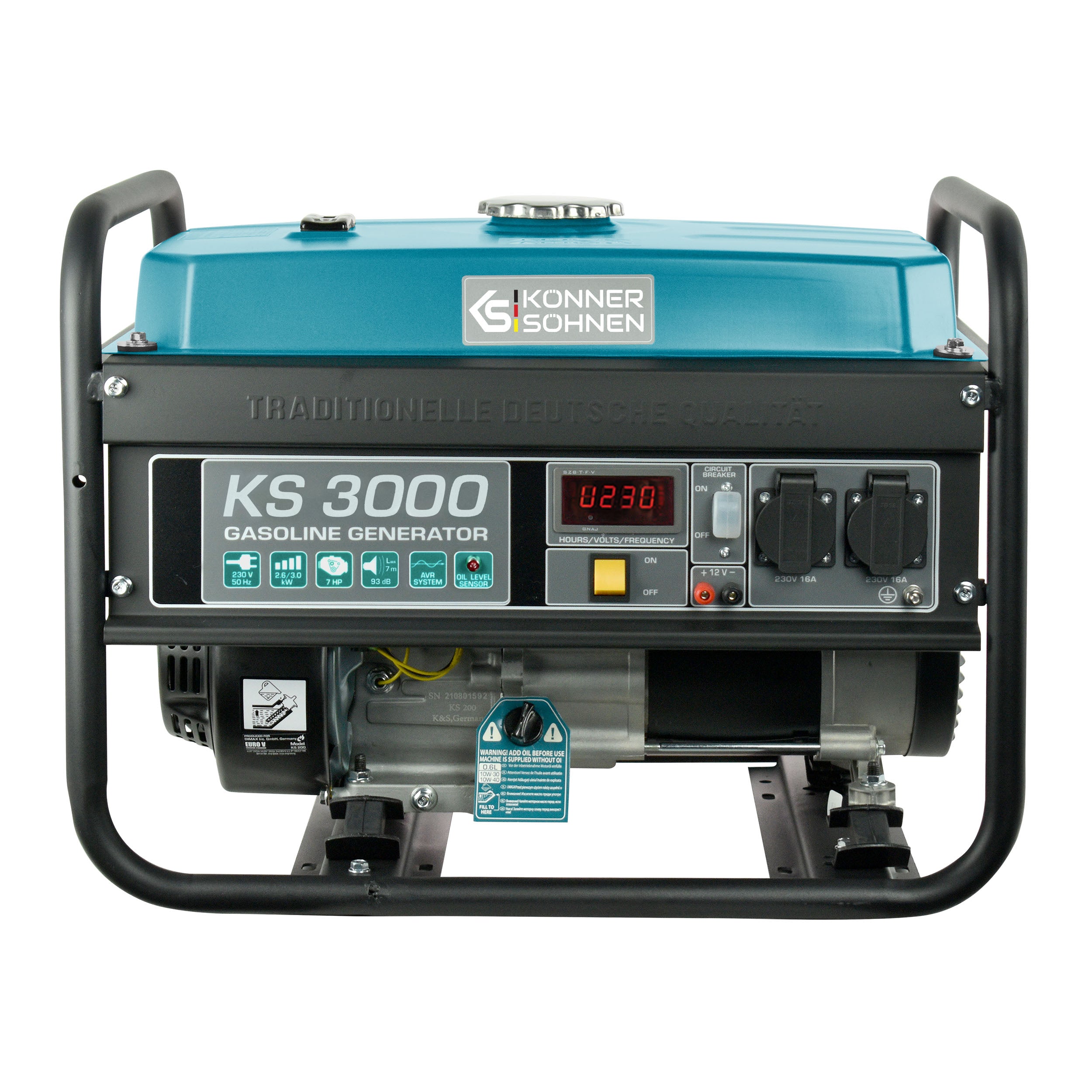 Generador gasolina Könner & Söhnen KS 3000 monofásico 3000W