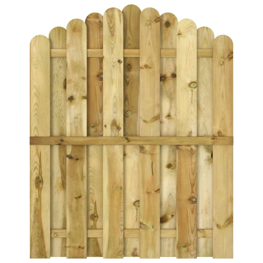 vidaXL puerta de jardín madera de pino impregnada 100x125 cm