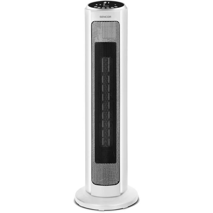 Radiador de torre cerámico - sencor - sfh 8994wh - hasta 2000 w - 3 modos -