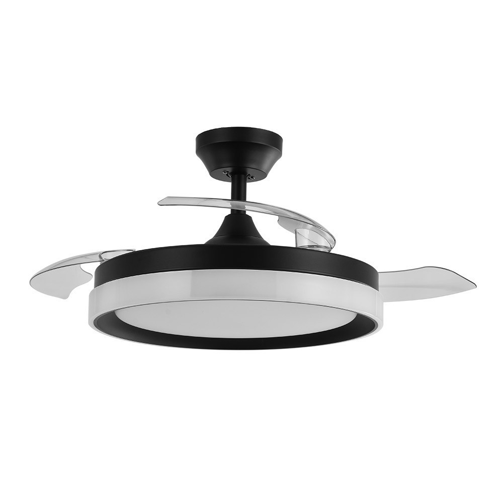 Ventilador de techo LED "zenit" de aspas retráctiles (72w 3cct 7200lm) ip20