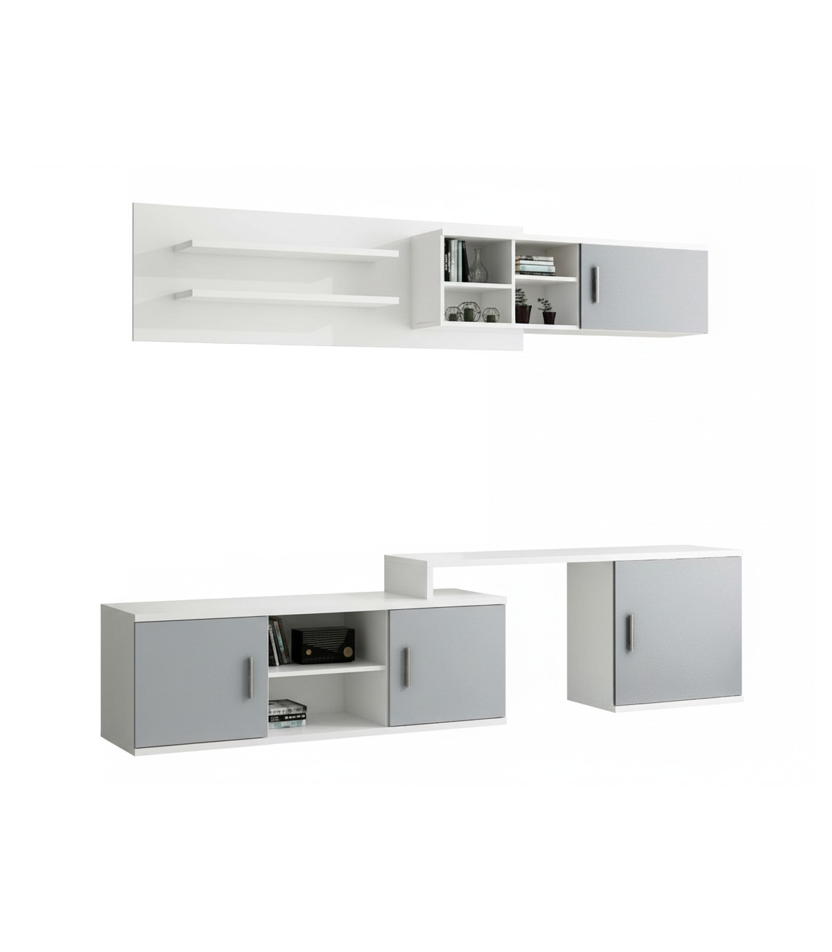 Composición de salón modular benalúa funcional y moderna