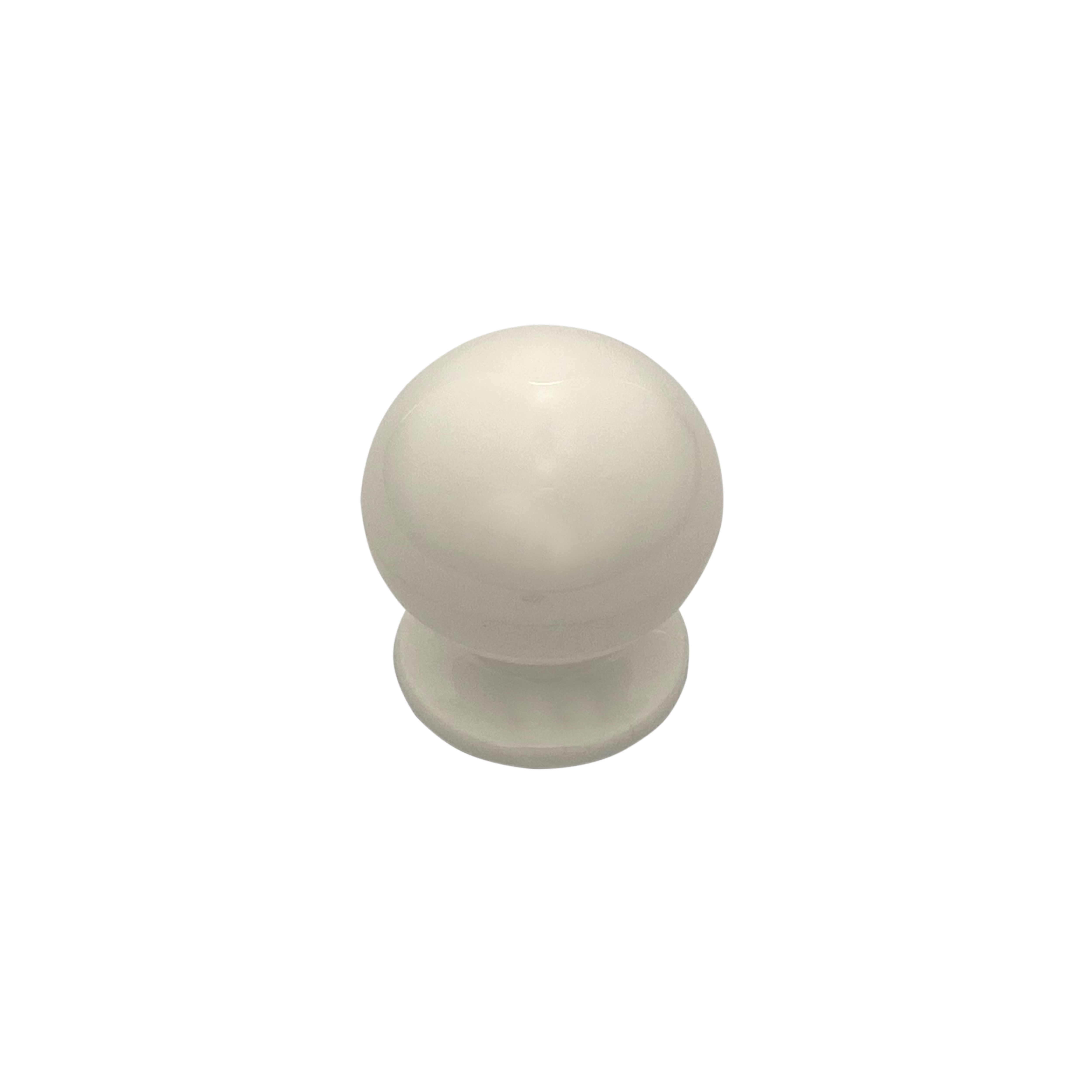 Pomo fijo, tirador de puerta, nailon, dia: 70 mm, blanco 9010