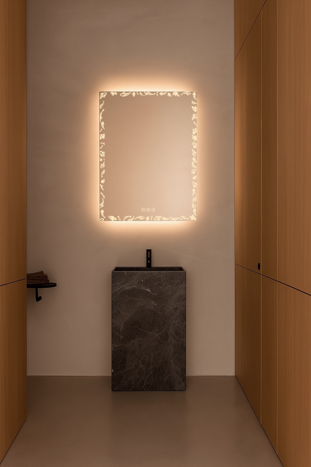 Espejo de baño koi connect 60 x 80, app, antivaho y bluetooth