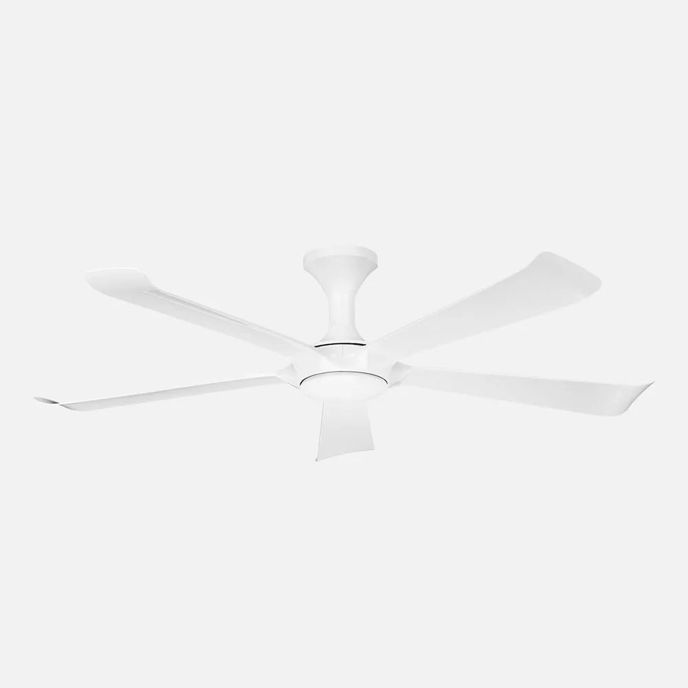Ventilador dc vinaros 18w blanco 5aspas 6vel 144d 2250lm 300045006500kk re