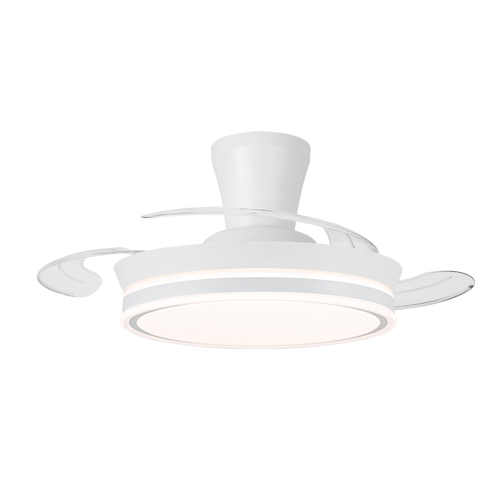 Ventilador de techo LED “supereco long mini” regulable con control remoto (