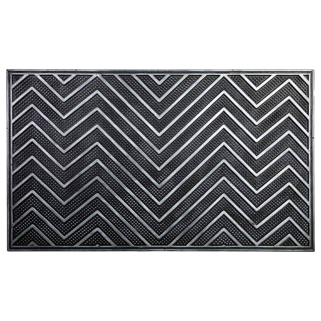Felpudo de goma negro 45x75x0,7