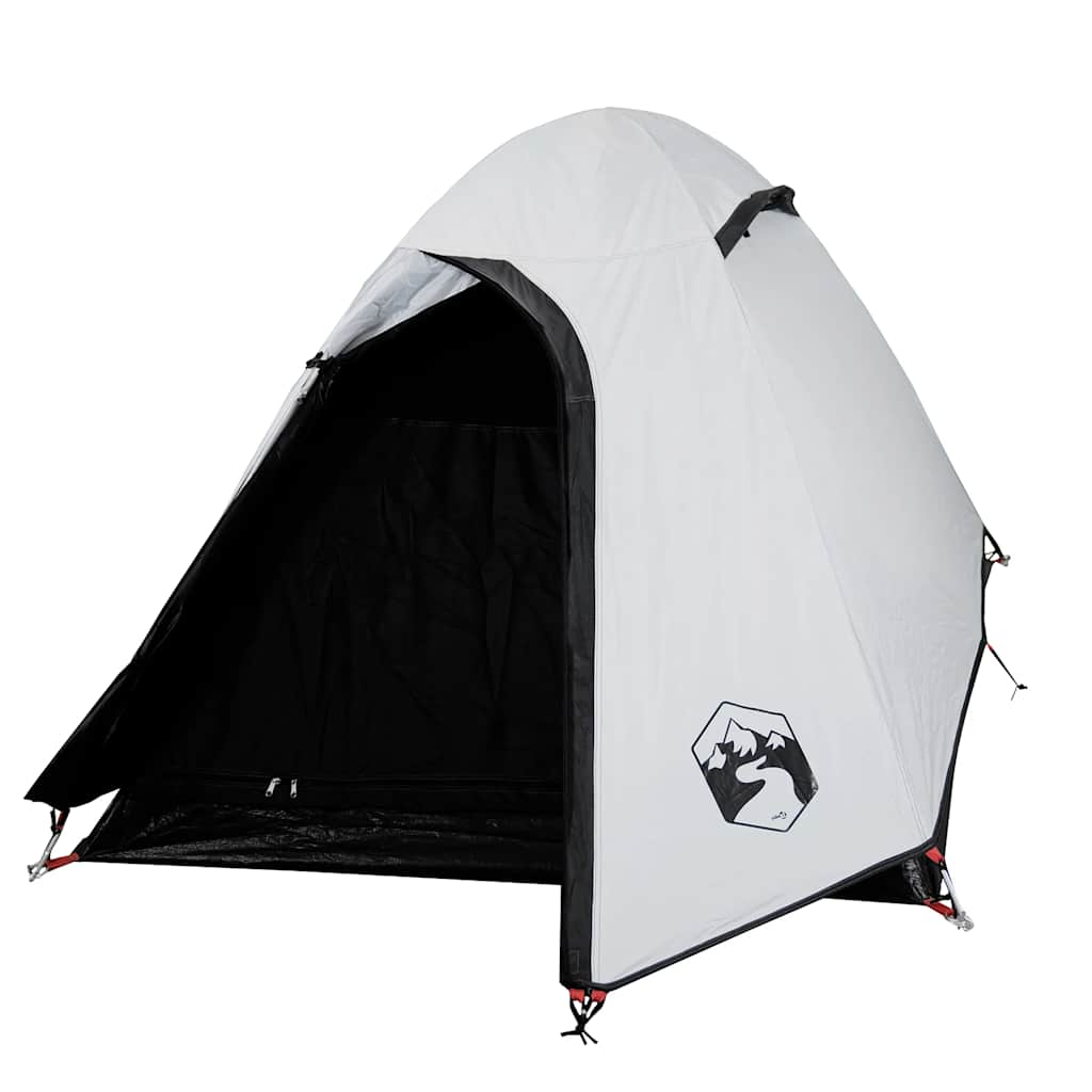 vidaXL tienda de campaña iglú 2 personas tela opaca impermeable blanco