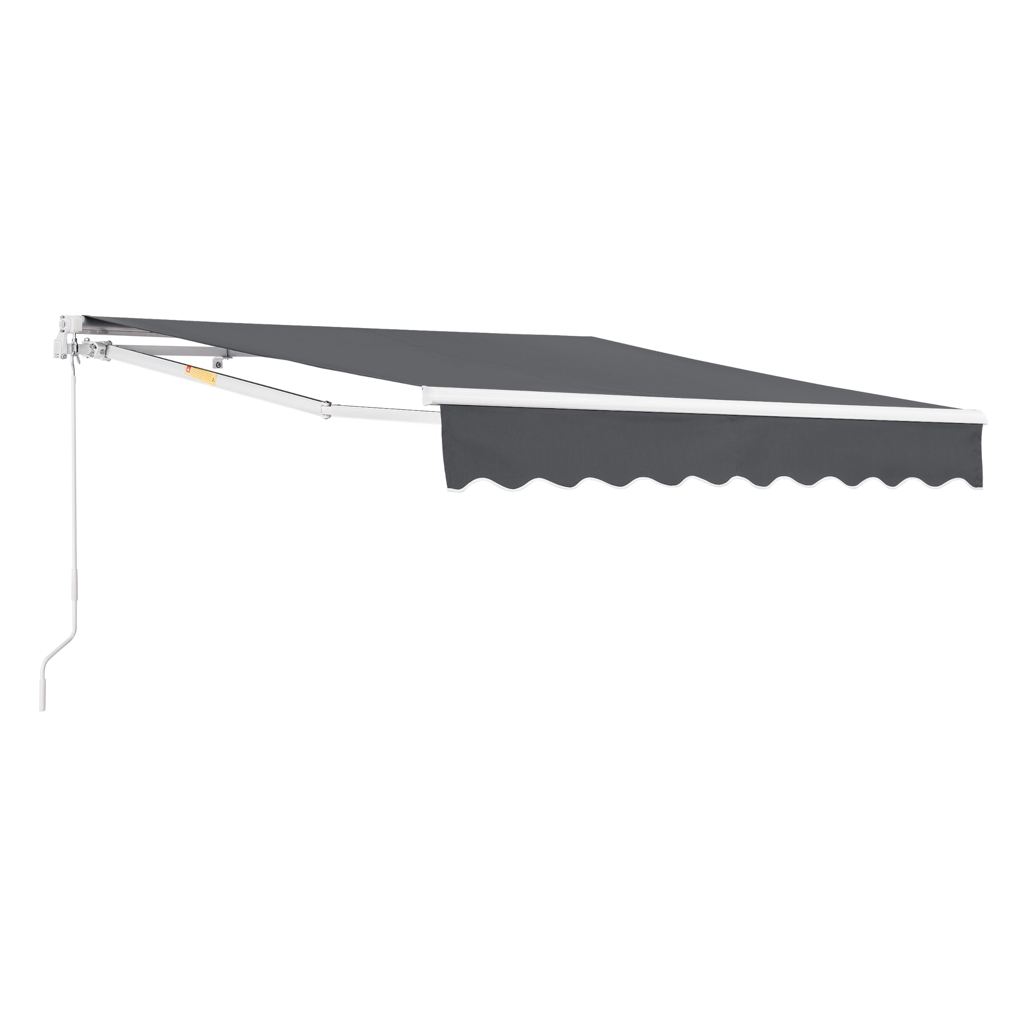 Toldo con manivela 300 x 250 cm gris oscuro