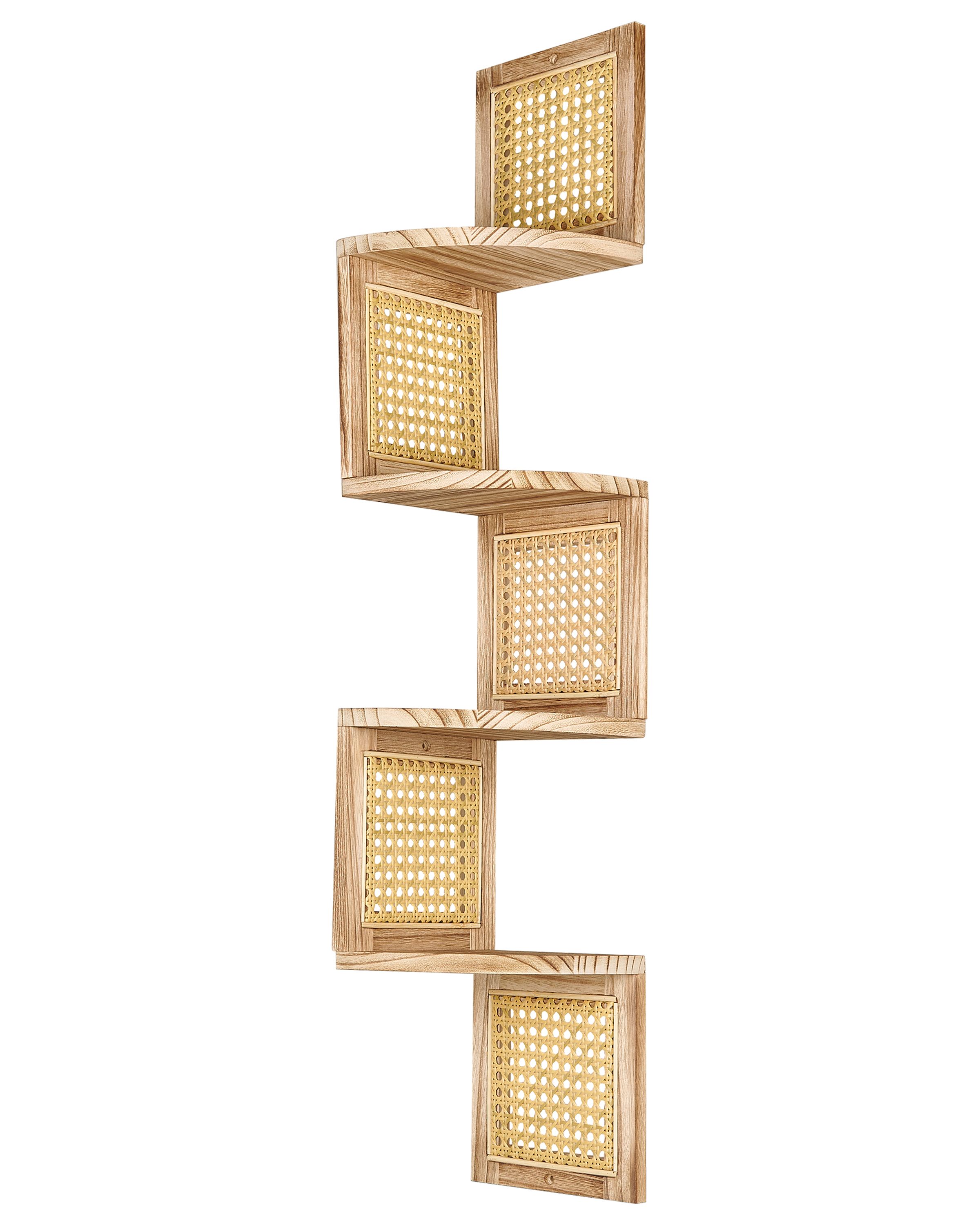 Estantería de 4 niveles alder 101 cm madera de paulownia marrón claro