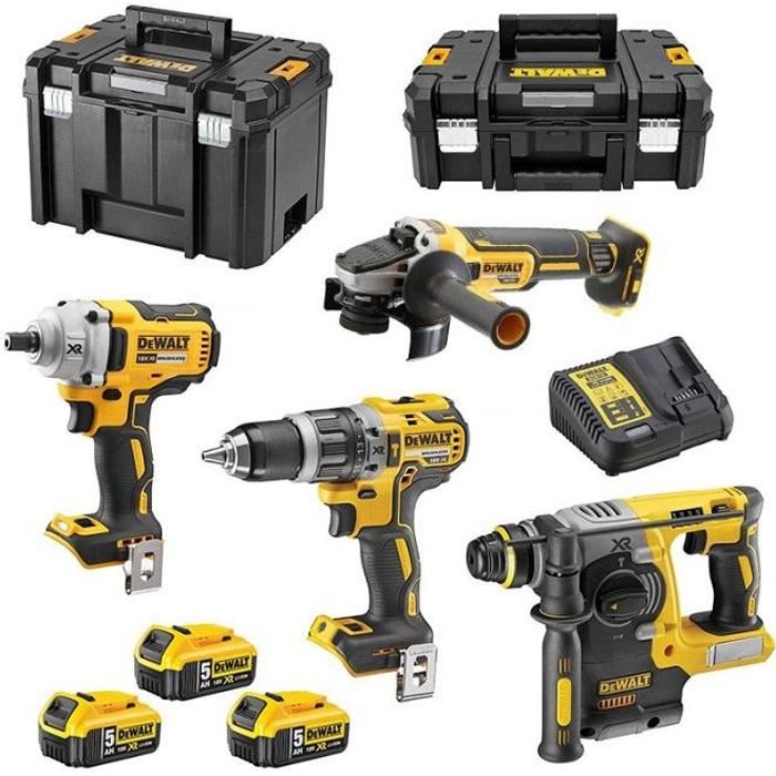 Pack de 4 herramientas Dewalt dck428p3t 18v li-ion (3x5ah)