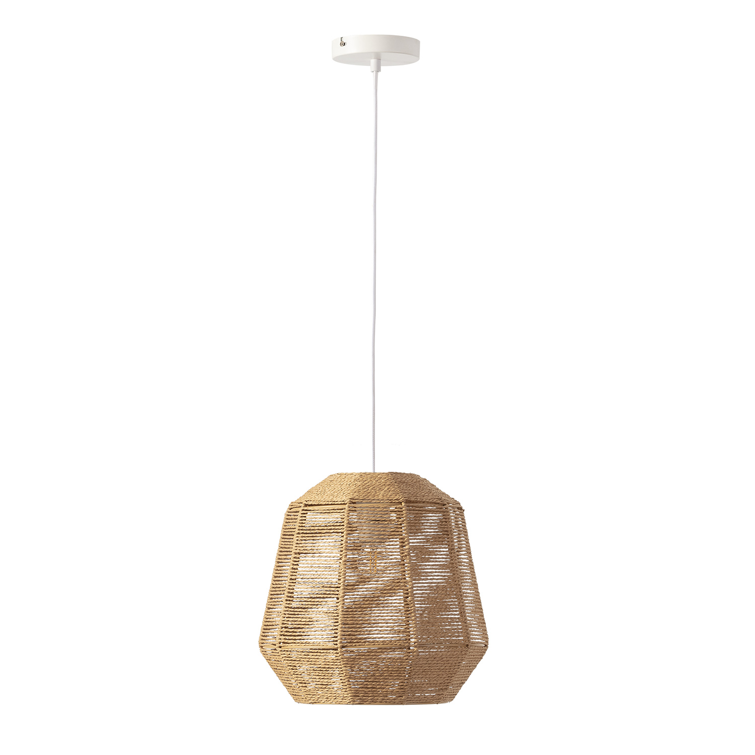 Lámpara de techo akina de papel trenzado, diámetro 31 cm
