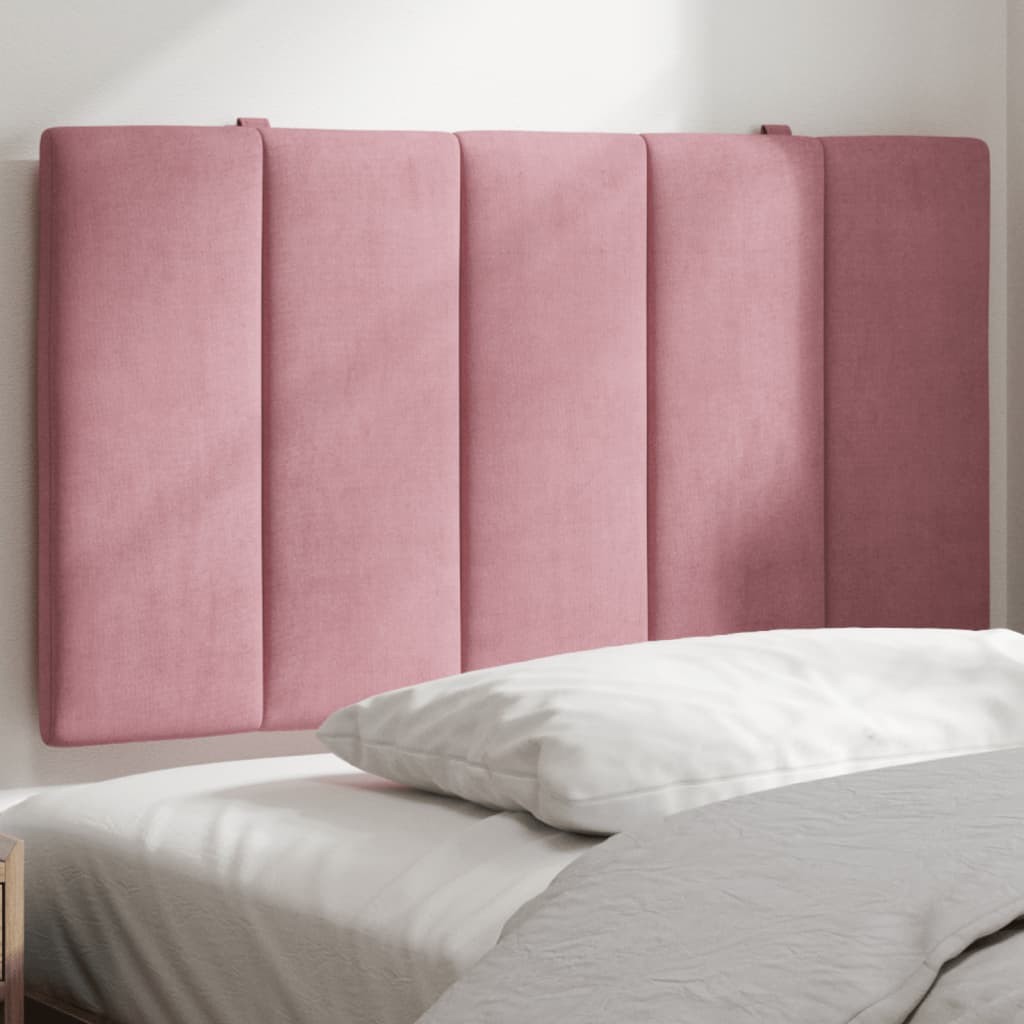 Cabecero de cama acolchado terciopelo rosa 80 cm eso3232