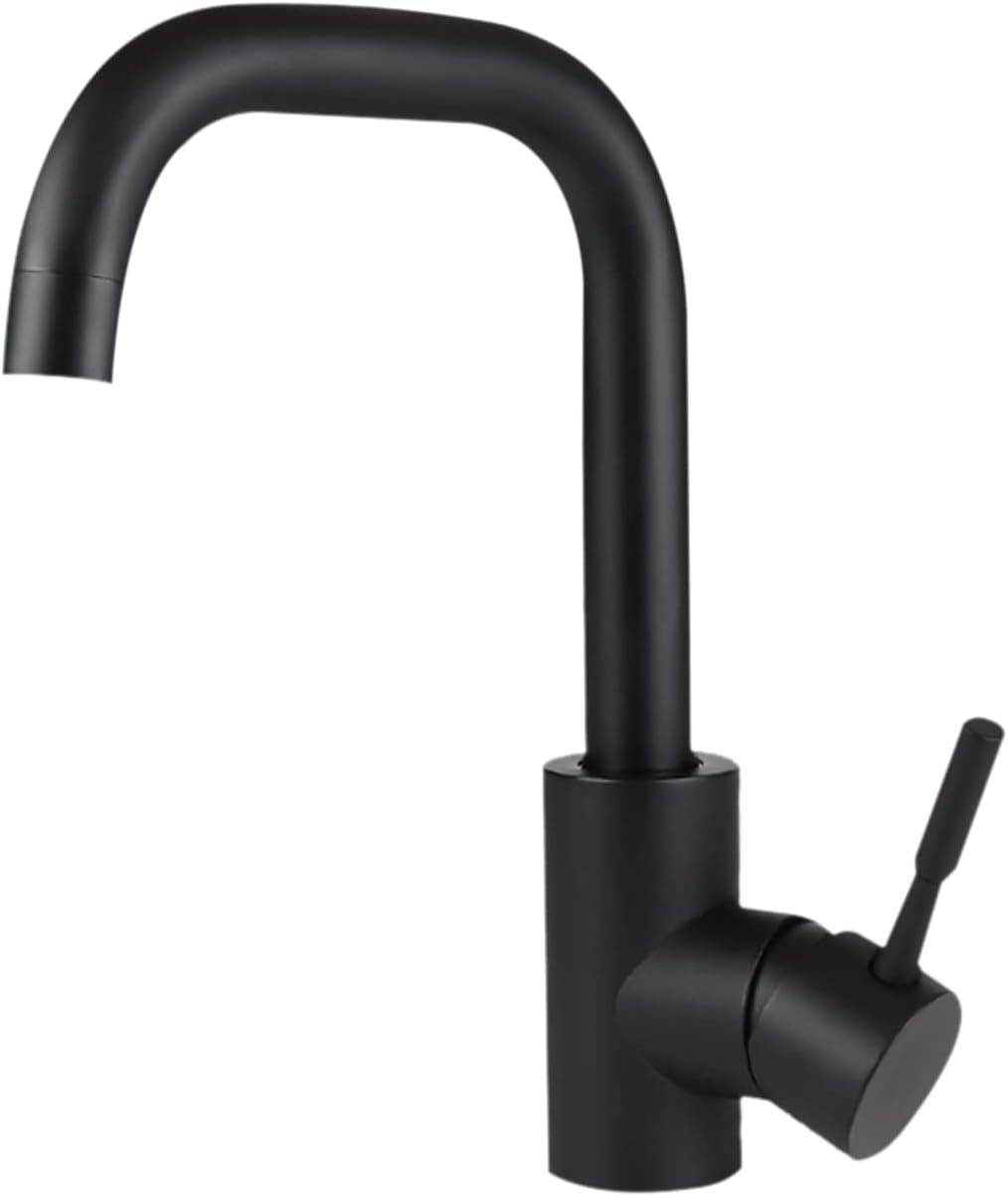 Nettlife grifo de cocina monomando negro 14x4