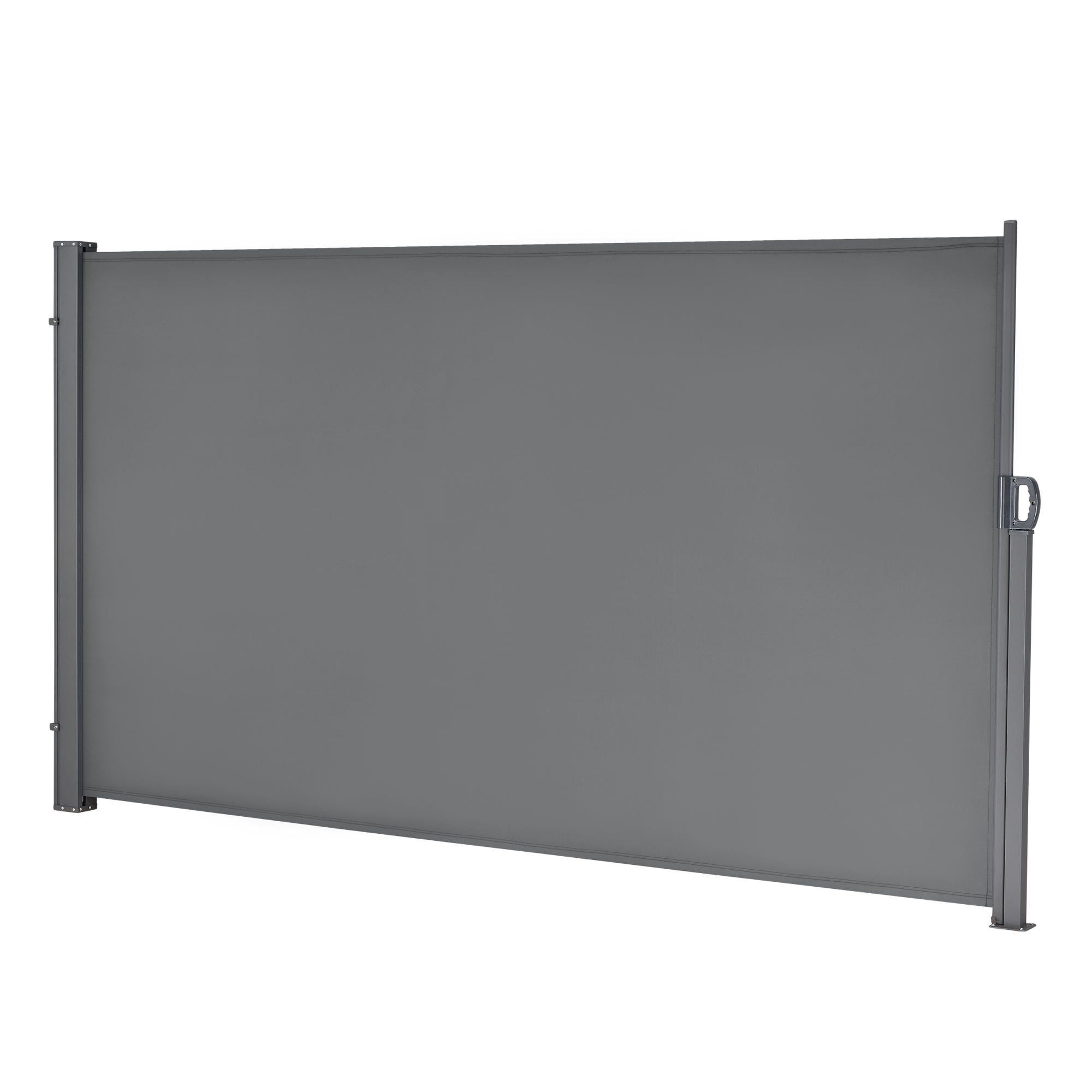 Toldo lateral exterior mulhacén extensible 160 x 300 cm gris medio