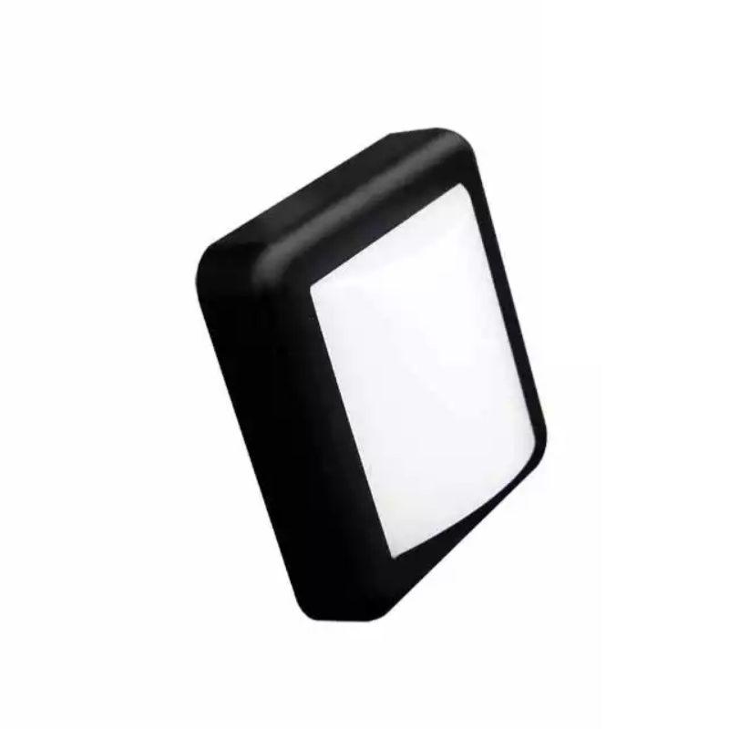 Aplique LED 4w cuadrado negro ip65 - blanco neutro 4000k - 5500k