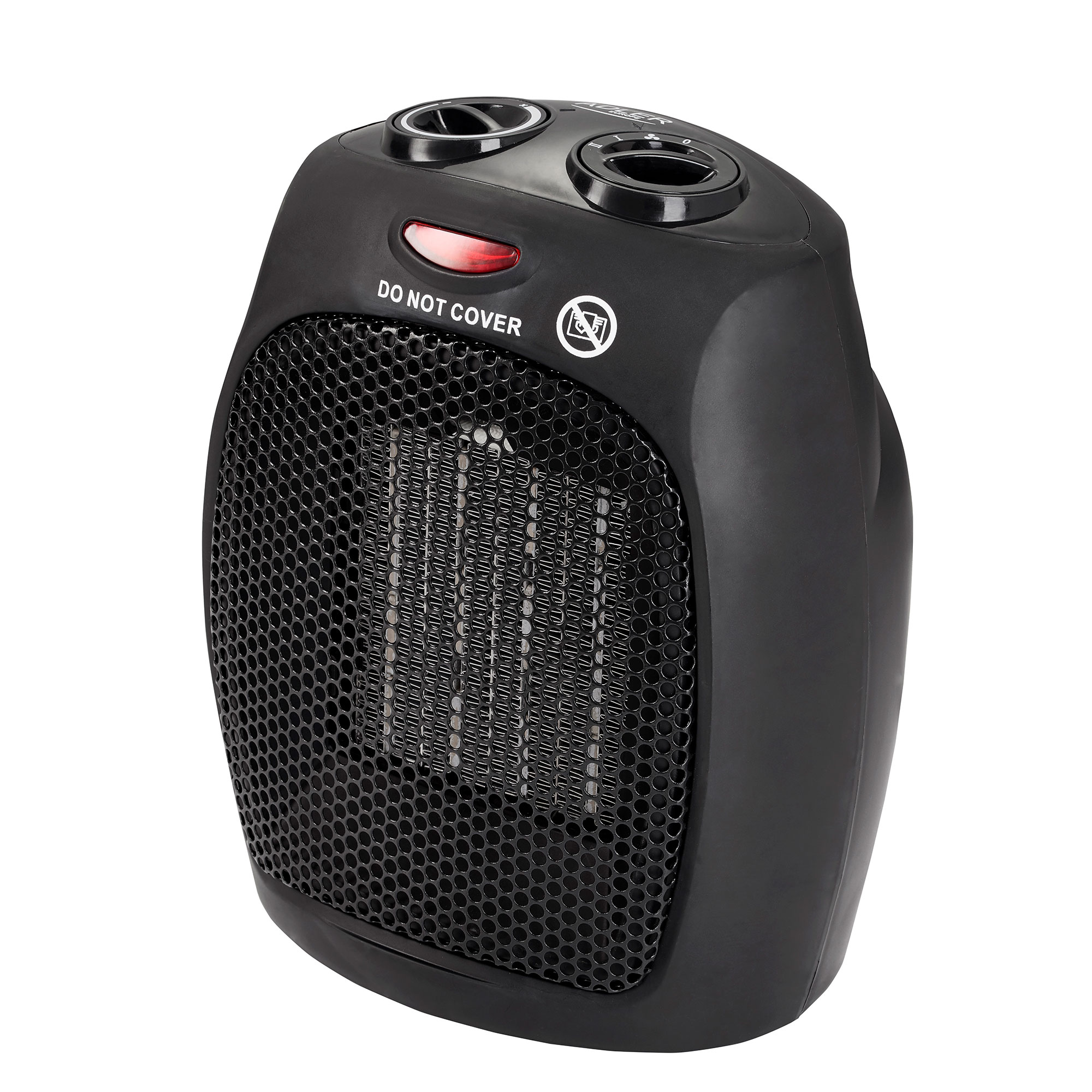 Calefactor cerámico portátil ptc, termostato adler ad 7702 negro 1500w