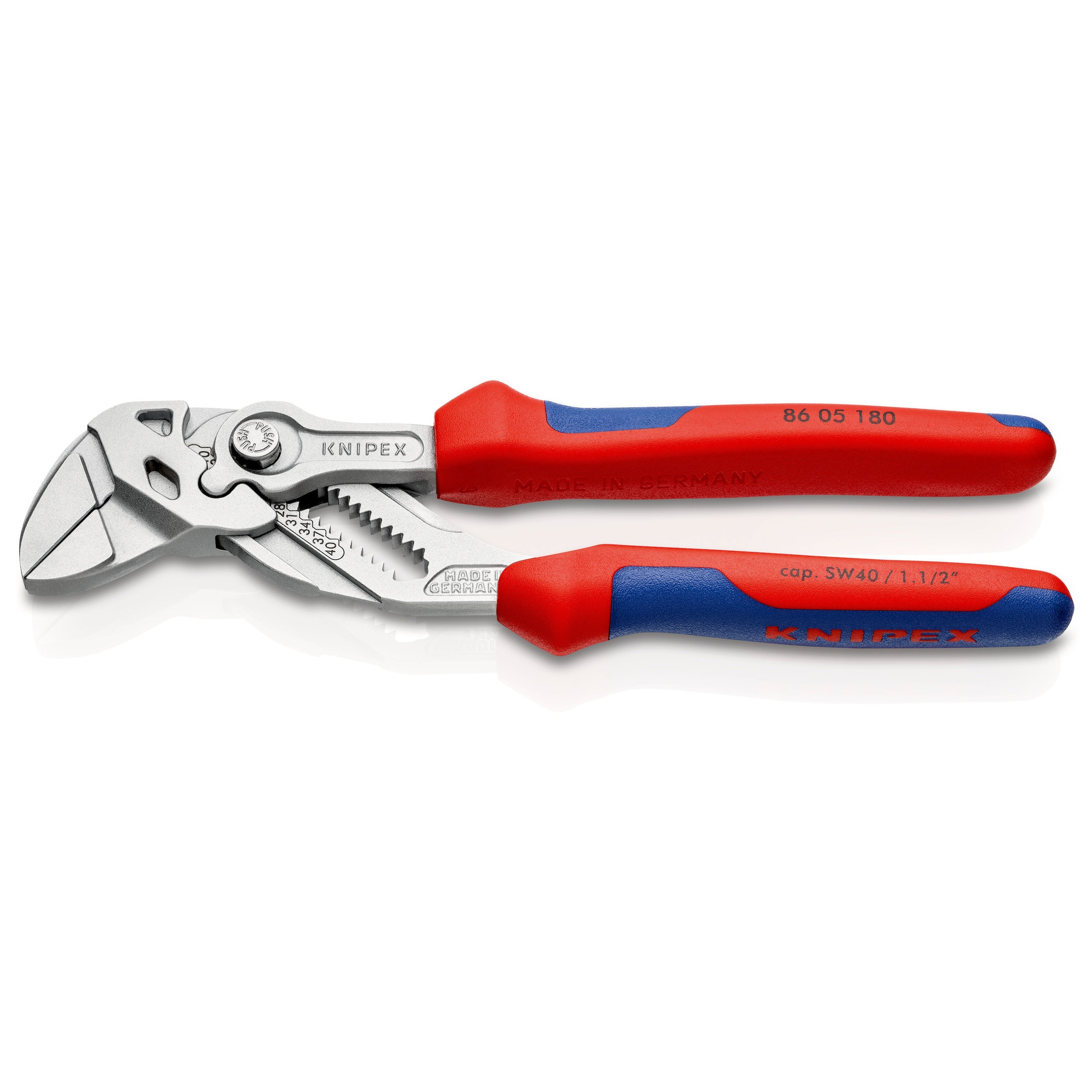 Knipex 86 05 180 - tenaza llave 180 mm con mangos bicomponentes