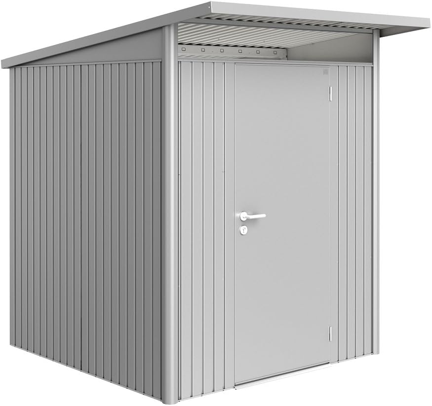 Caseta metalica biohort jardin avantgarde eco a1 color plata