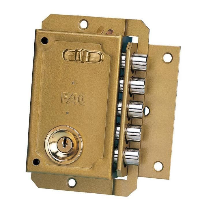 Cerradura - s 90 - lacada dorada - sistema anti-intrusión - nivel de seguri