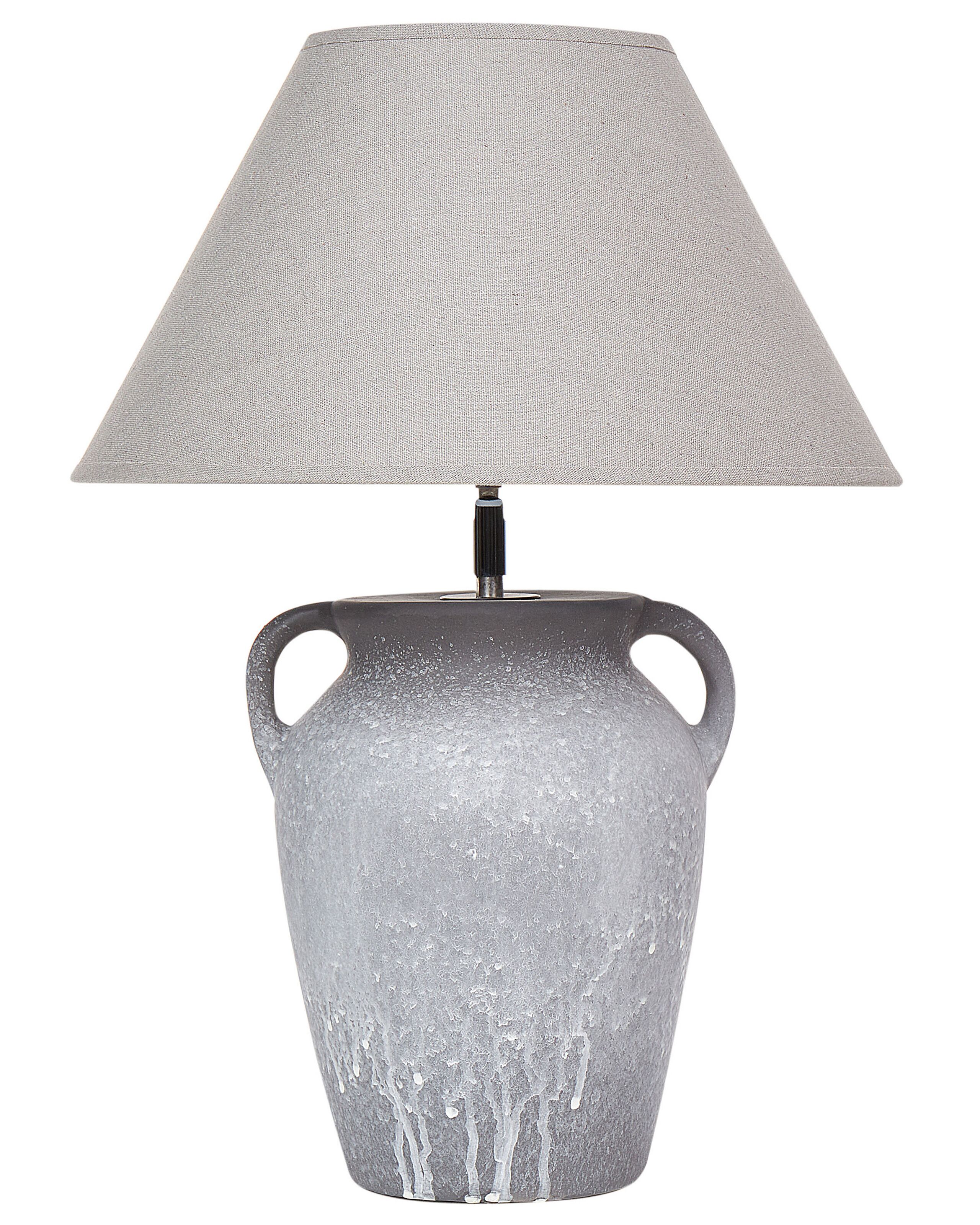 Lámpara de mesa agefet cerámica gris