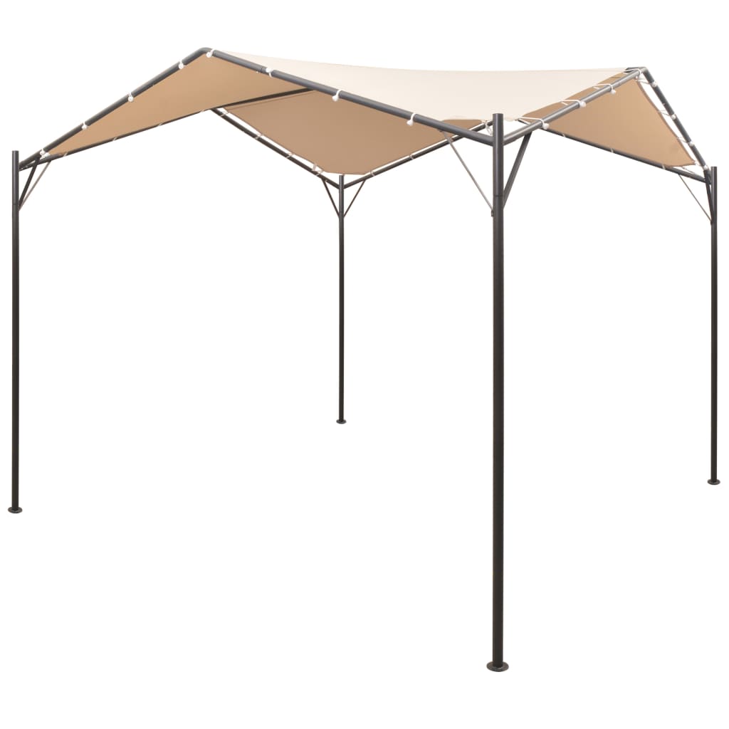 vidaXL cenador carpa 3x3 m de acero beige