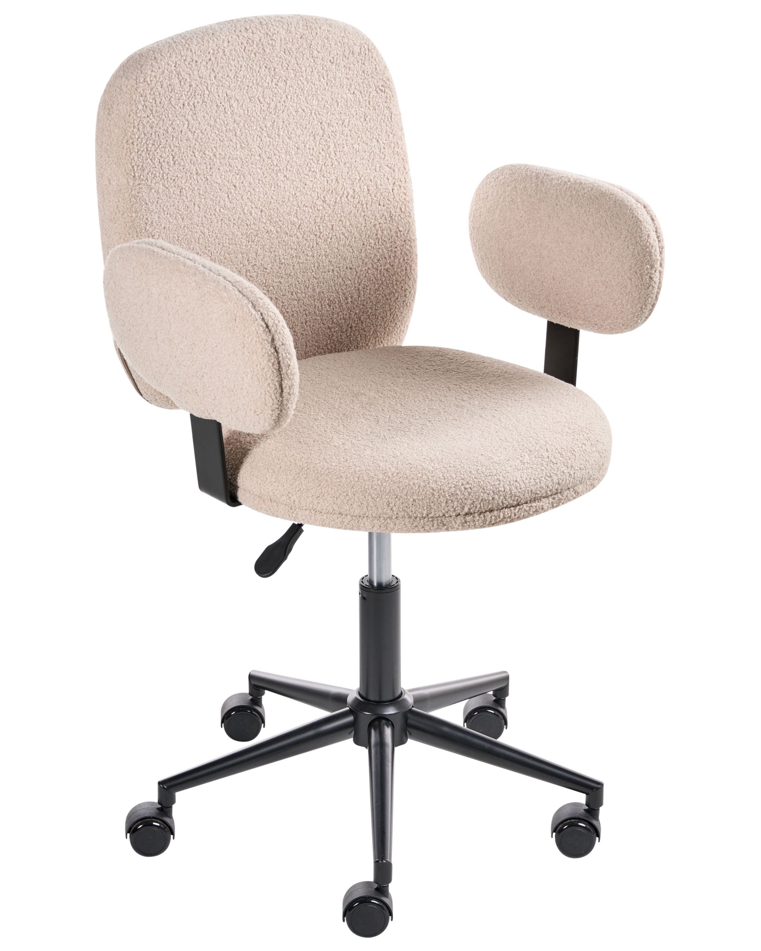 Silla de escritorio moraga bouclé beige