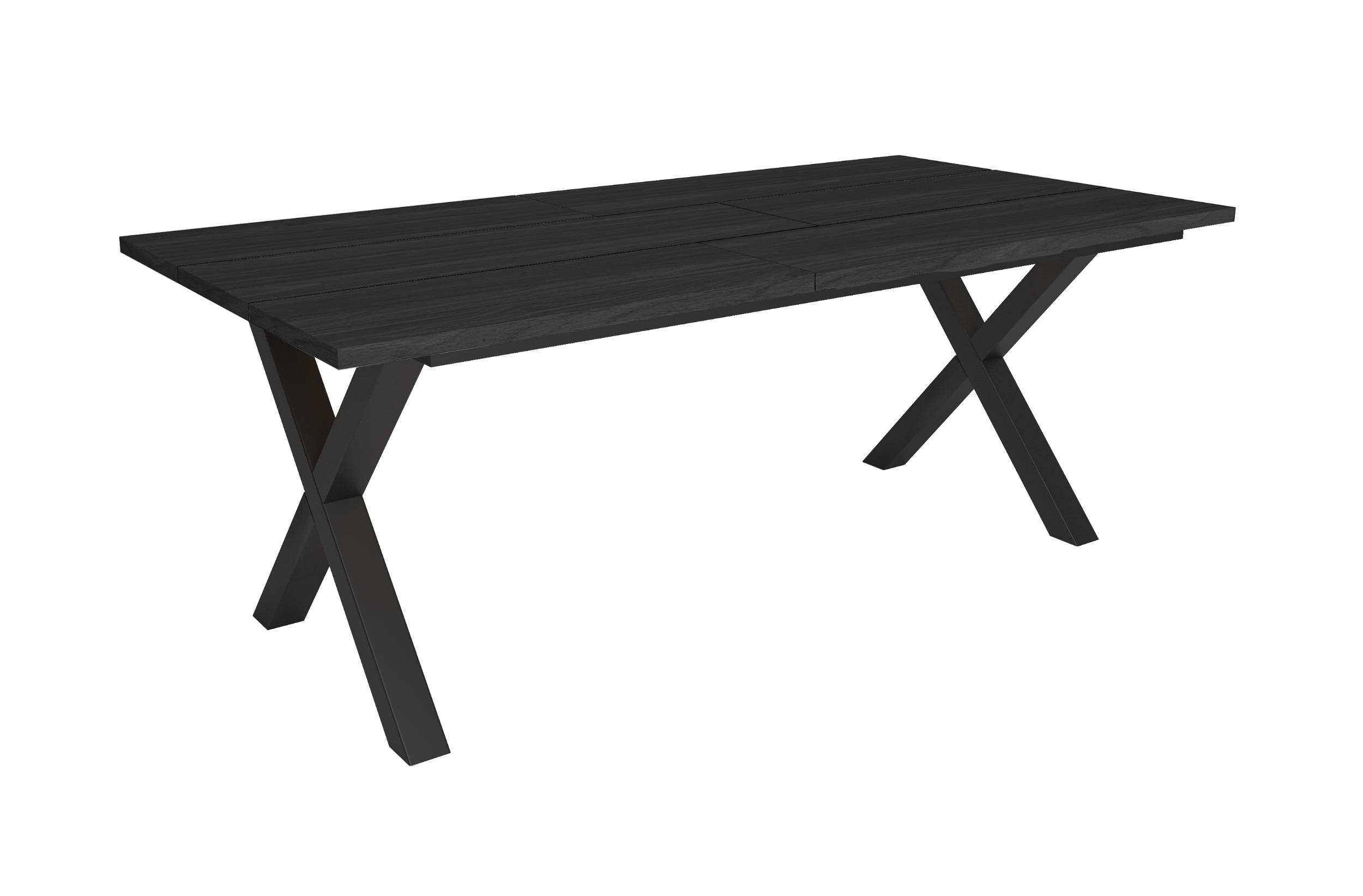 Mesa comedor, 194x90x74cm, negro rf3808
